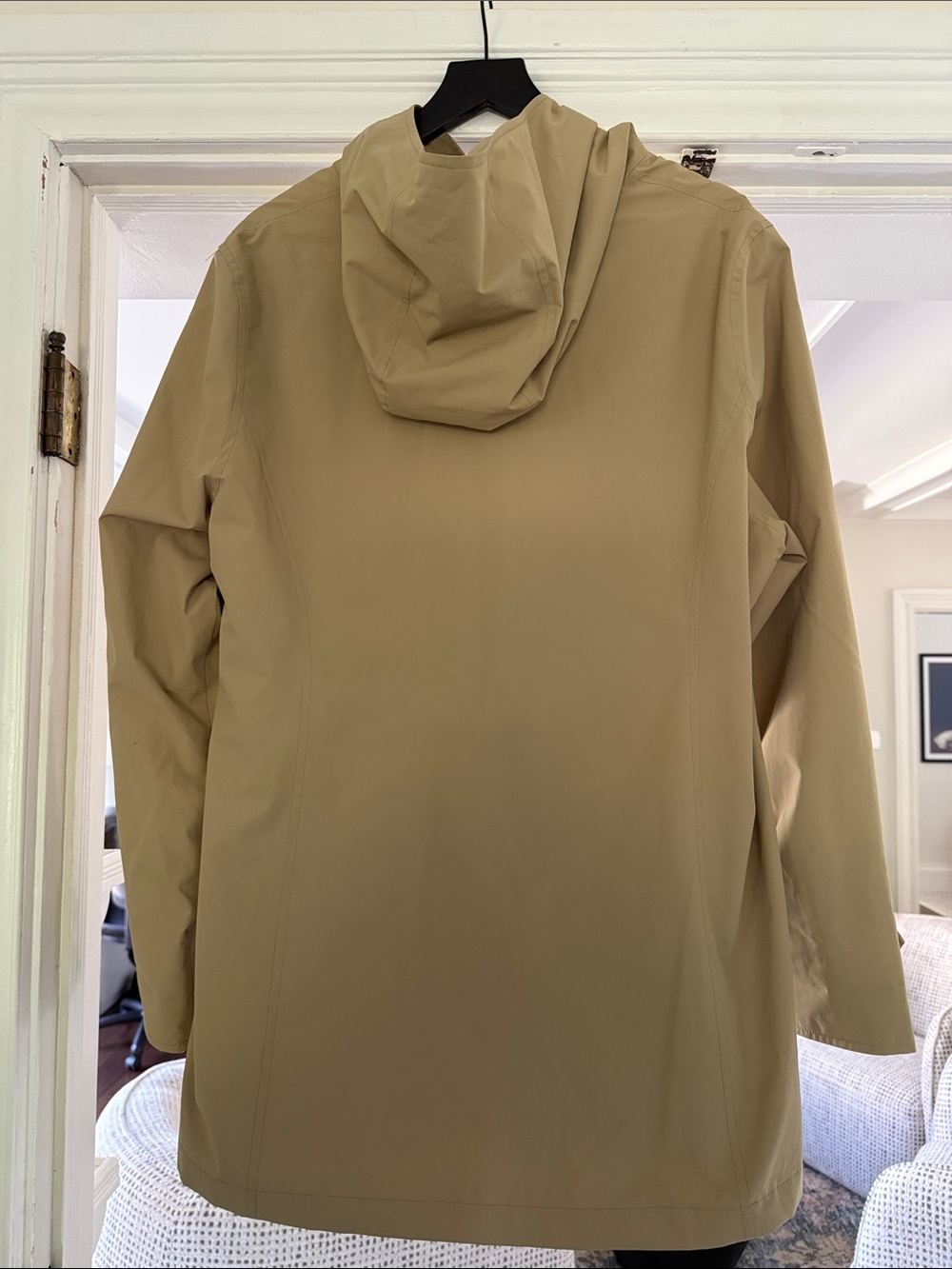 L.L. Bean Hooded Trench Coat in Khaki Women’s XL - Picture 5 of 5